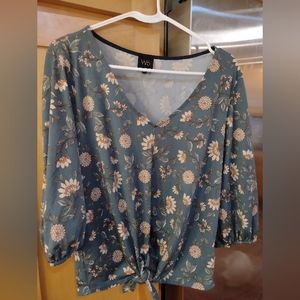 W5 Floral Print Blouse NWOT